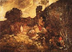 Adolphe-Joseph Monticelli Mrseilles Sweden oil painting art